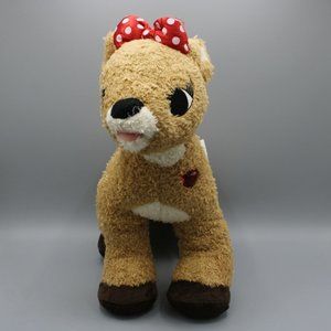 Build-A-Bear Clarice Rudolph the Red-Nosed Reindeer 14" Light-Up Heart & Talks